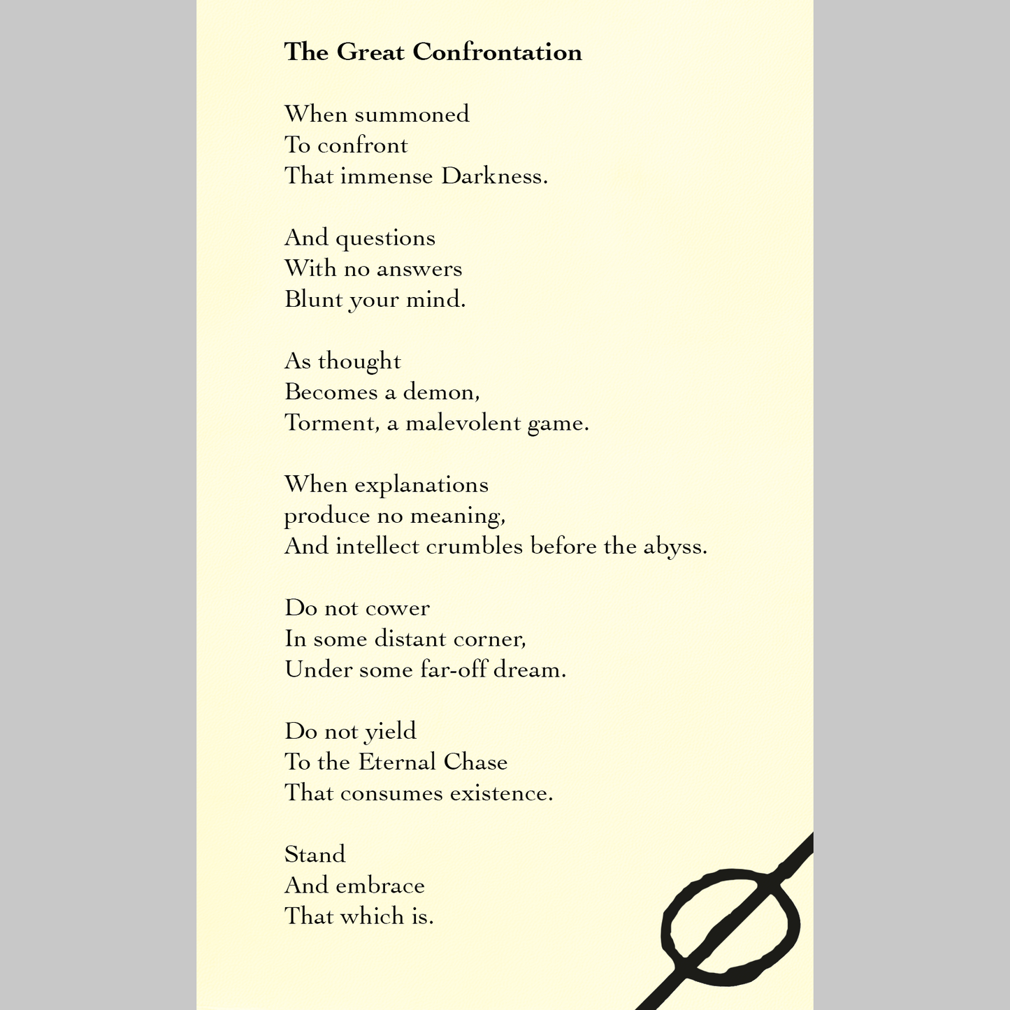 The Great Confrontation