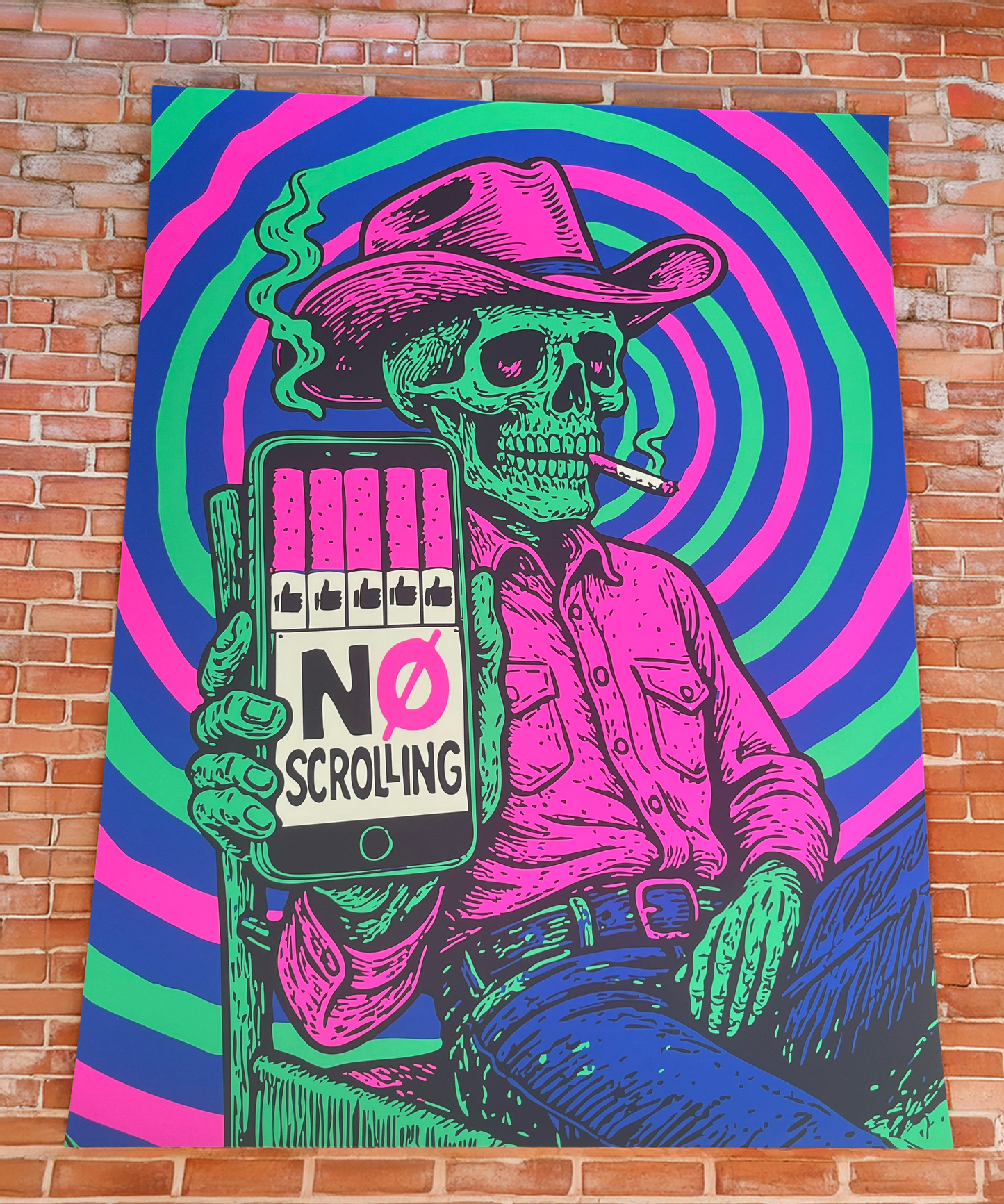 Death SCRØLL "No Scrolling" Poster (Limited)